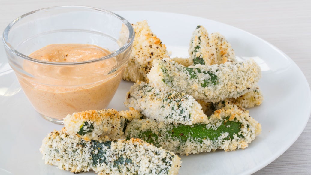 Frites de courgettes saveur pizza