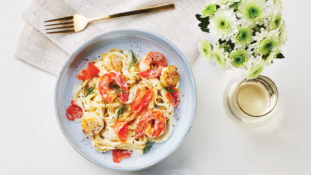 Fruits de mer alfredo