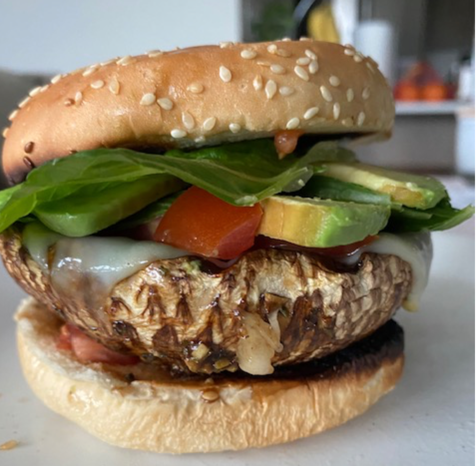 Burgers de portobello grillé