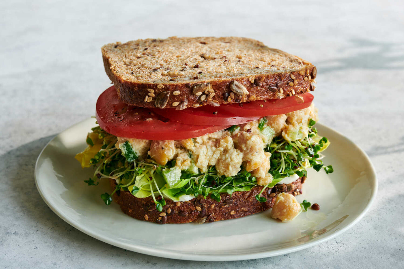 Sandwich épique à la salade de pois chiches