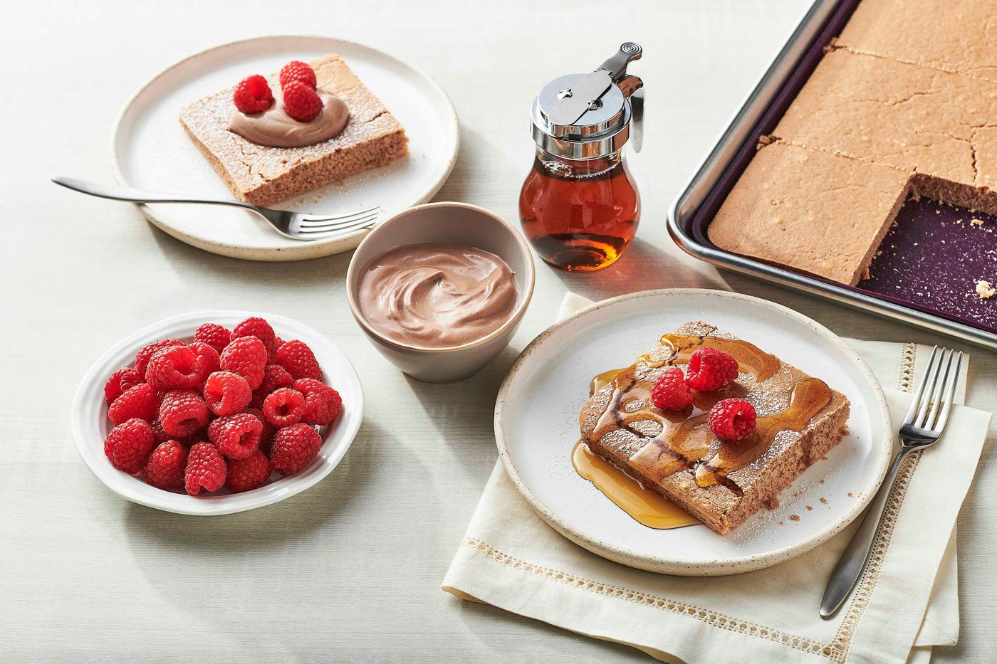 Crêpes sur plaque au chocolat