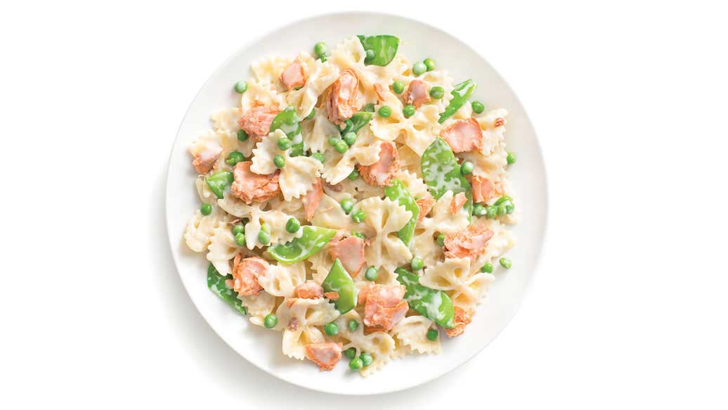 Pâtes alfredo au saumon