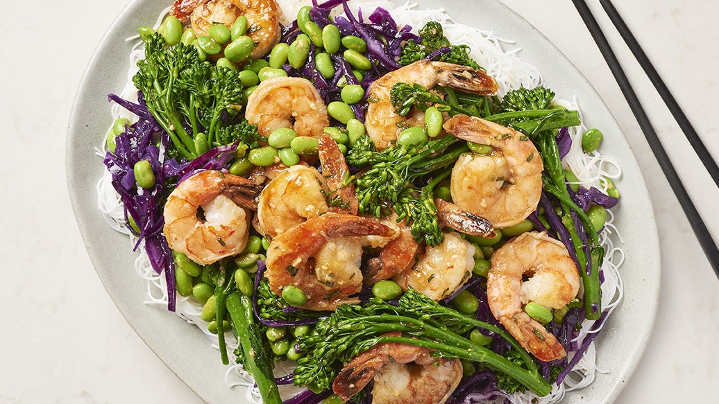 Sauté sucré aux crevettes et à l’ail