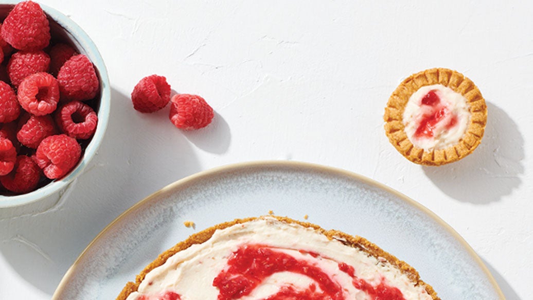 Tartelettes au gâteau au fromage tourbillon de baies