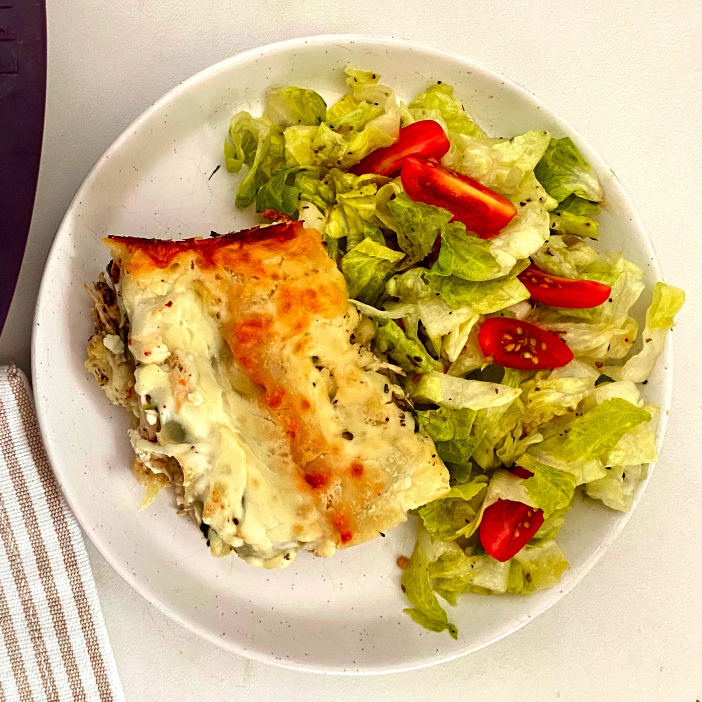 Lasagne au poulet alfredo