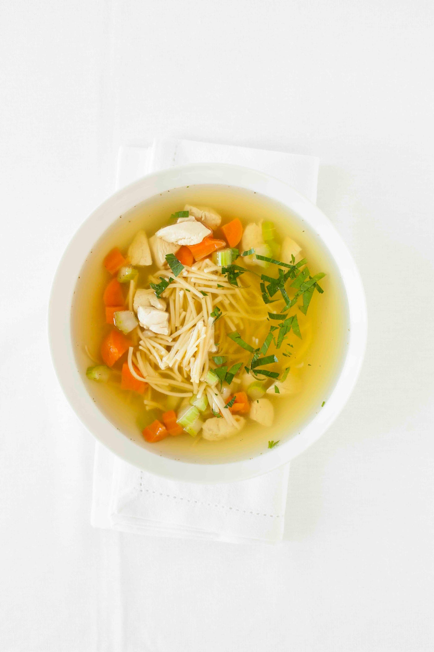 Soupe poulet et nouilles
