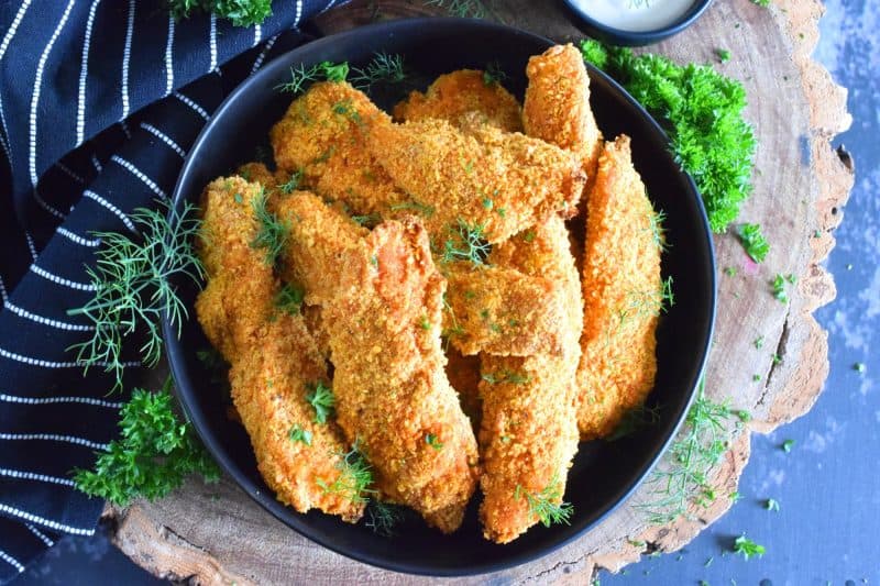 Doigts de poulet à l'aneth et au citron