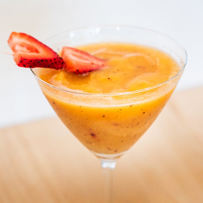 Frozen Peach Bellini