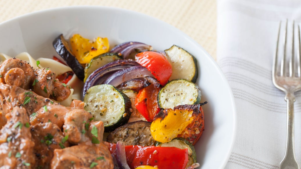 Légumes rôtis ail et herbes