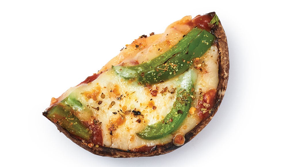 Pizzas aux champignons portobello