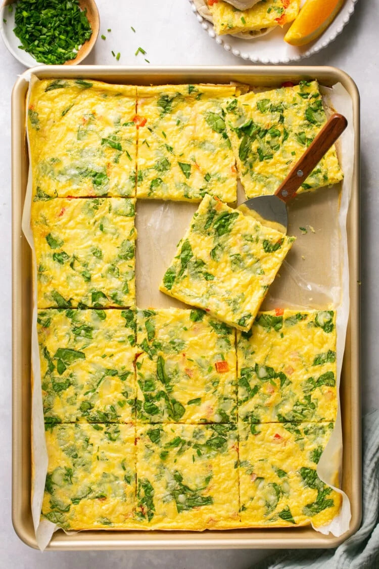 Casserole d'œufs sur plaque