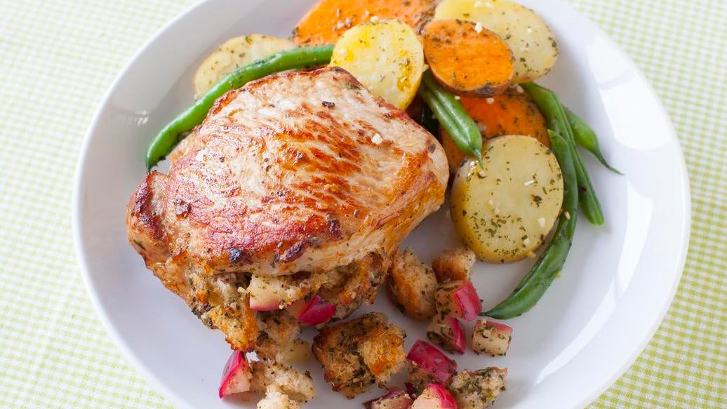 Sage & Apple Stuffed Pork Chops