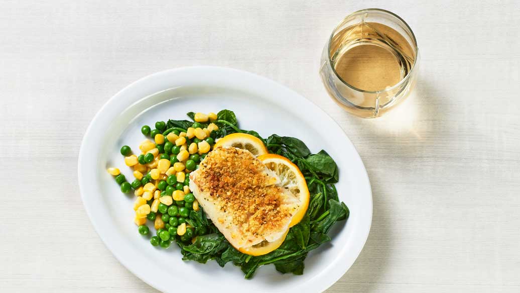 Morue ail et herbes au four