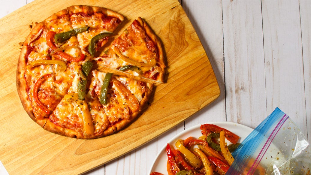 Poivrons rôtis pizza